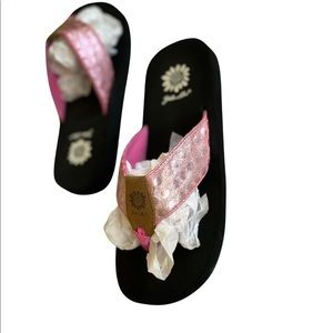 Yellow Box flip flops size 7.5